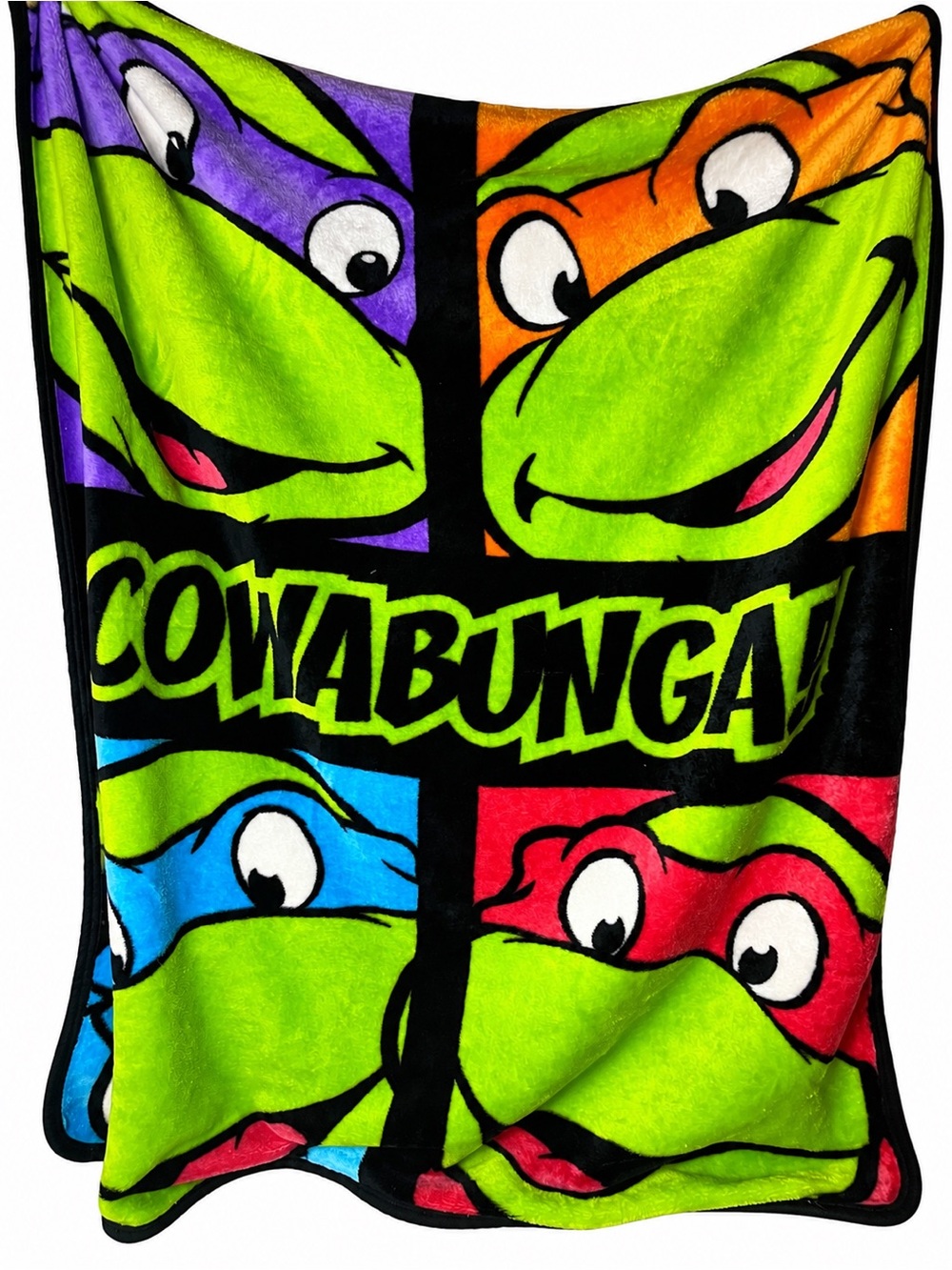 Vintage Nickelodeon Teenage Mutant Ninja Turtles "Cowabunga Dudes" Throw Blanket